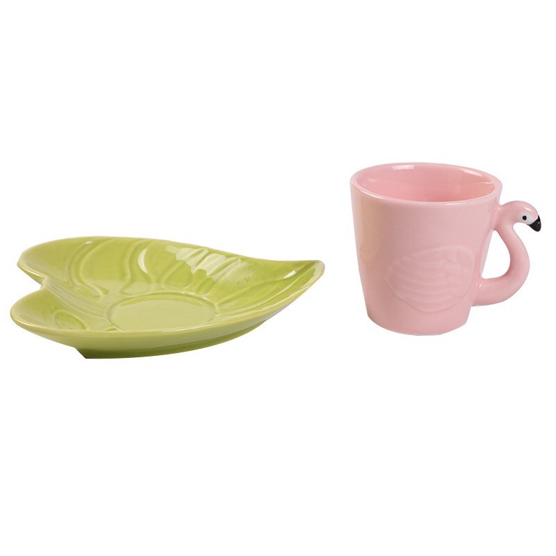Gift Catering Cafe Store 305ml Flamingo Tea Set