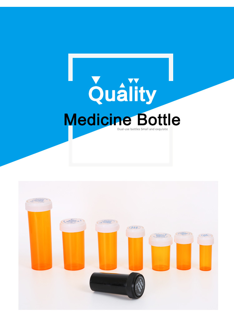 Opaque Black Cannabis Prescription Pill Contain Silk Screen Printing UV Light Blocked
