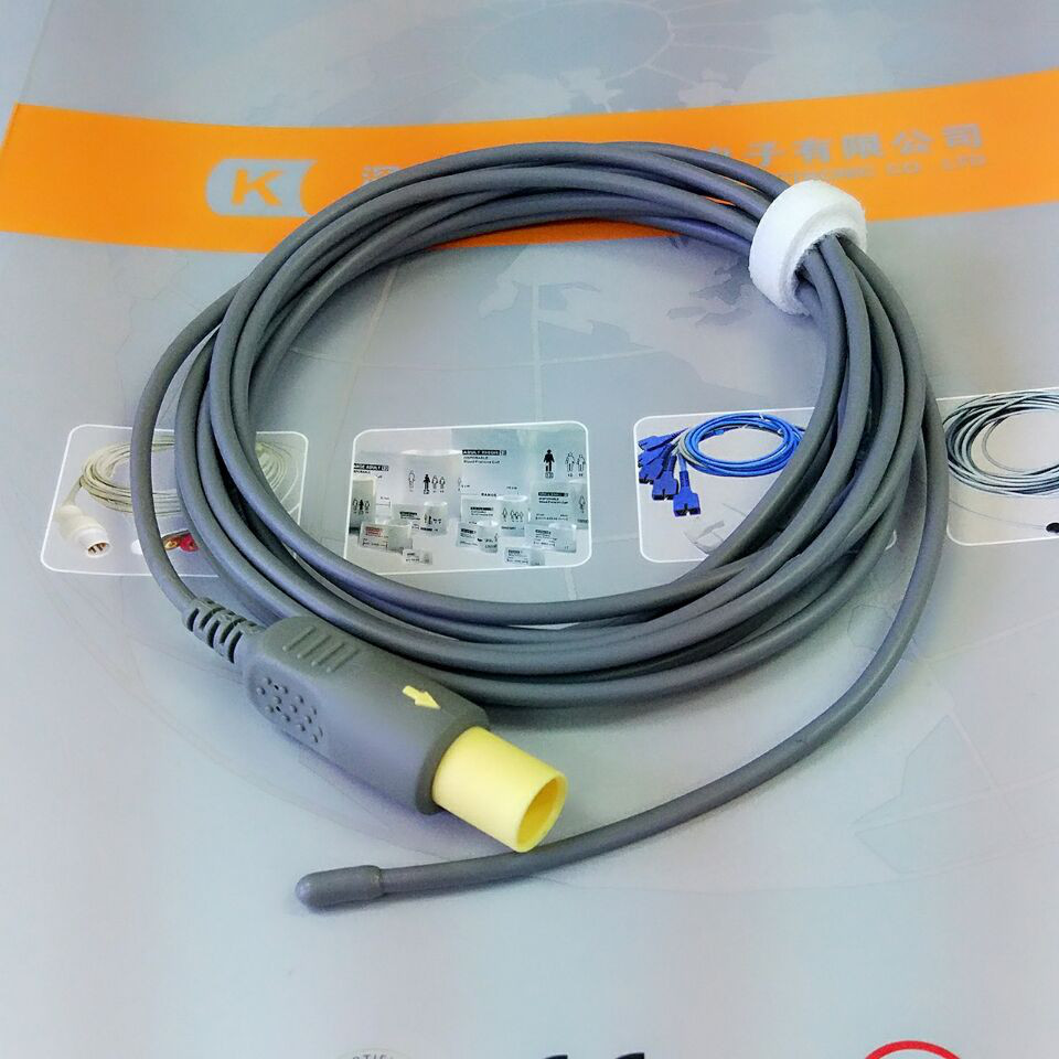 Mindray Reusable Adult Medical Rectal Tempreture Probe,2pin plug