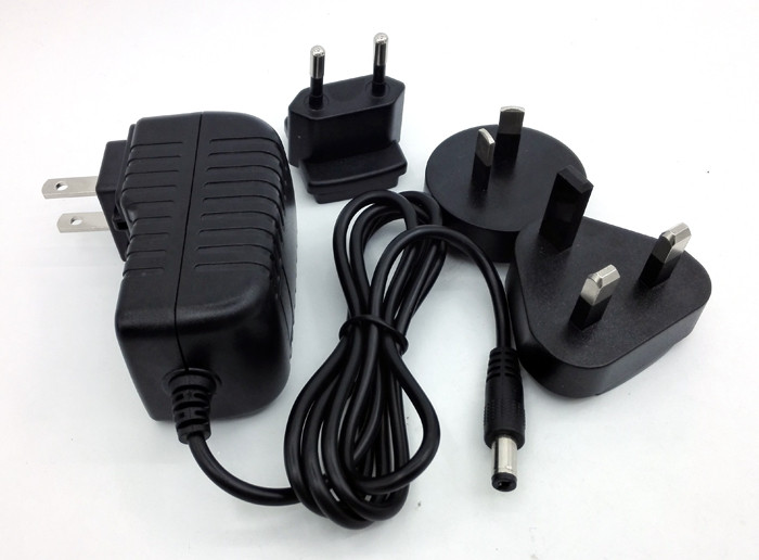 CE RoHS FCC 12V 1.5A 6V 200MA 14v 500ma 13V 6A interchangeable plug power adapter