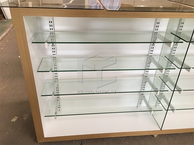 3000mm Long Mobile Phone Display Showcase With 2pcs Drawers