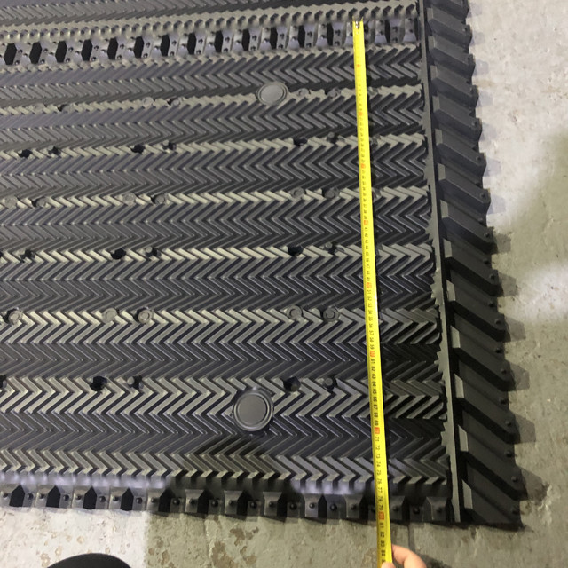 1250X2400mm Water Cooling Tower Infill Hanging Type PVC Sheet 16mm