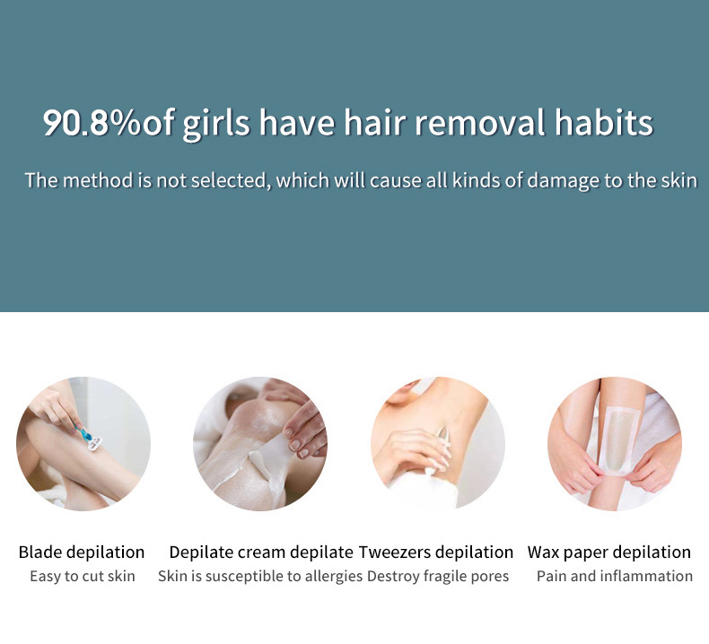 2023 Amazon Hot Selling Ipl Hair Removal Unlimited Shot Ice Cool Ipl Laser Hair Epilator