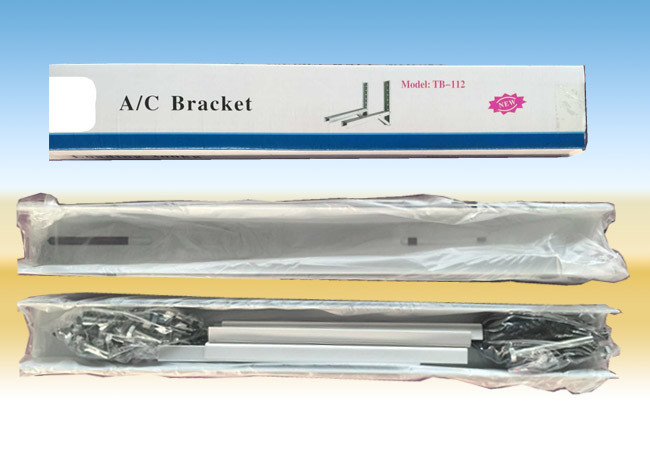 Iron Ac Mounting Bracket White Triangle Shape Smooth Surface