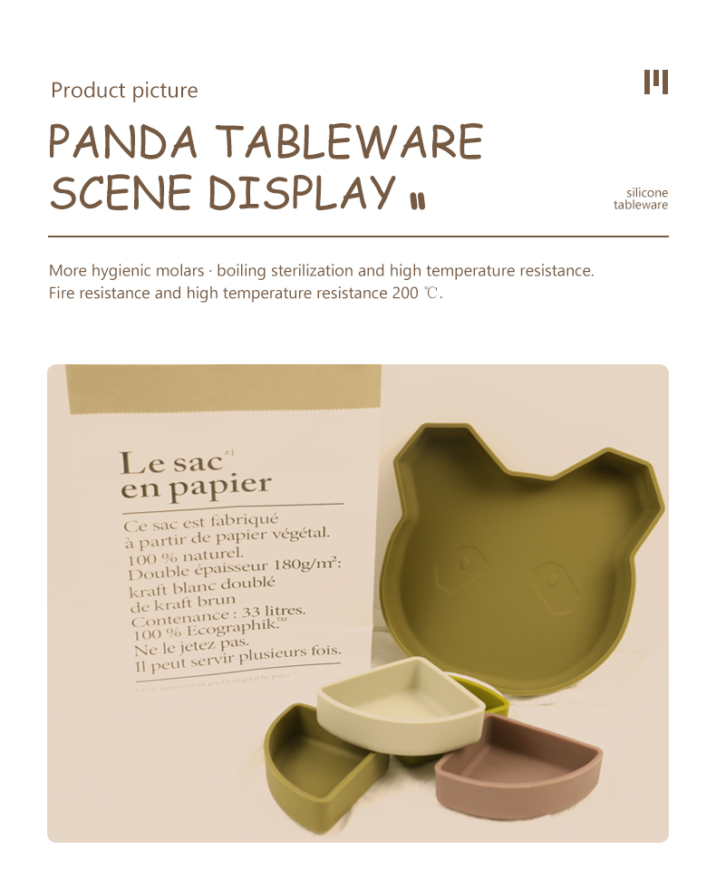 Cat Face Style Silicone Section Plate With CE BSCI Certification