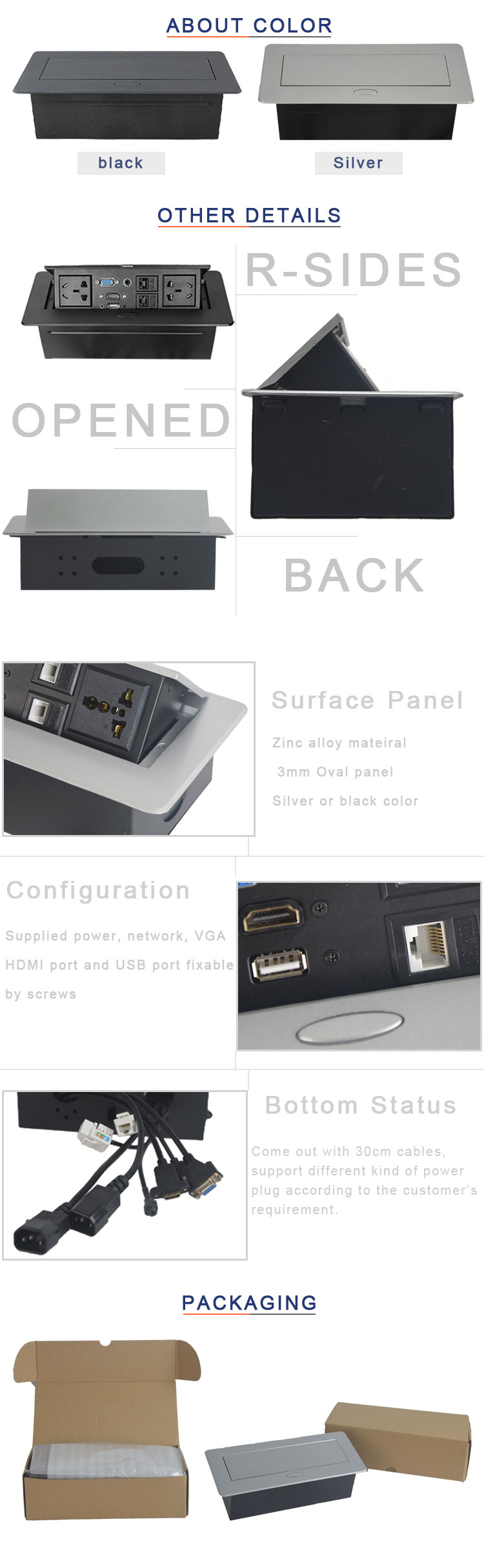 Universal power popular pop up conference table power outlet