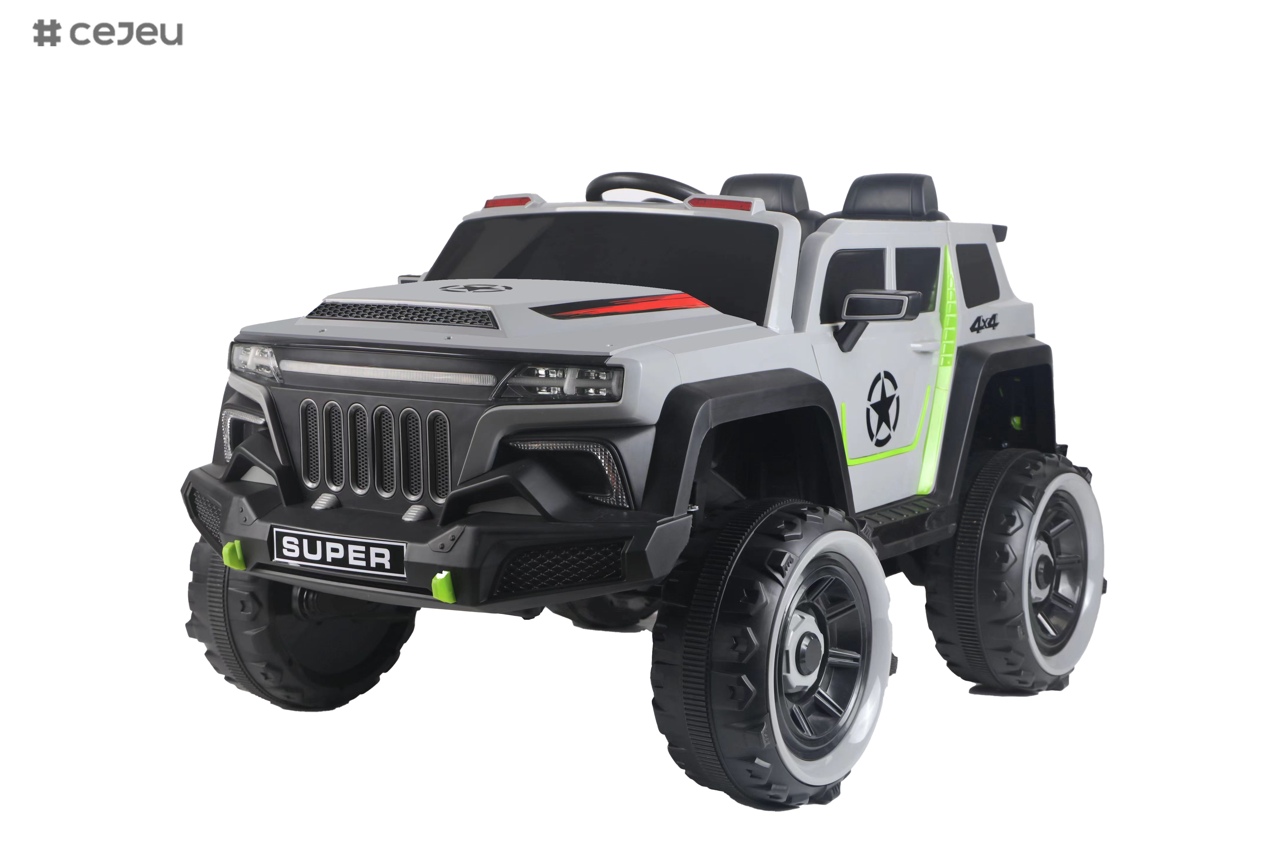 12V Battery Power Vehicles 45W Motor/Wheels Suspension Seater Remote Control Motorized Simulation Model SUV Music& Story