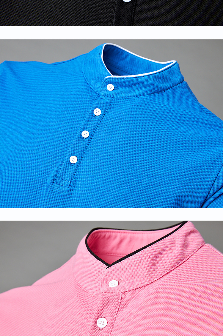 Customized Cotton Polyester Polo Shirts for Casual Daily Life Knitted Fabric Design