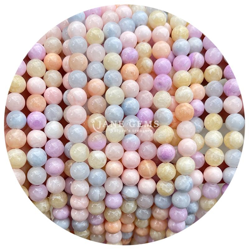 Wholesale Round Natural Stone Beads Round Loose Gemstone Beads Accessories 8mm Aquamarine Loose Beads for DIY Jewelry