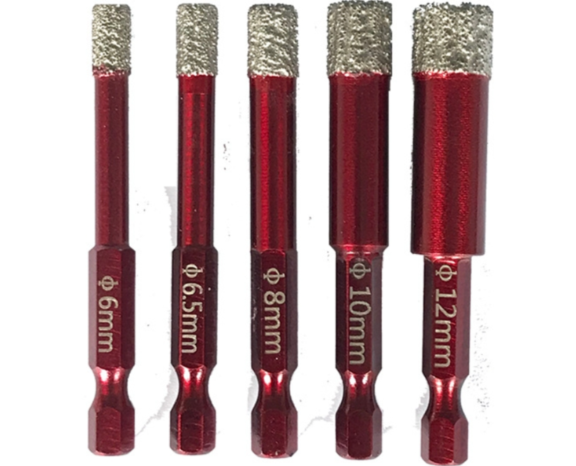 Brazing Brazed Dry Drilling Diamond Hole Saw Drill Bit With Hexagon Shank