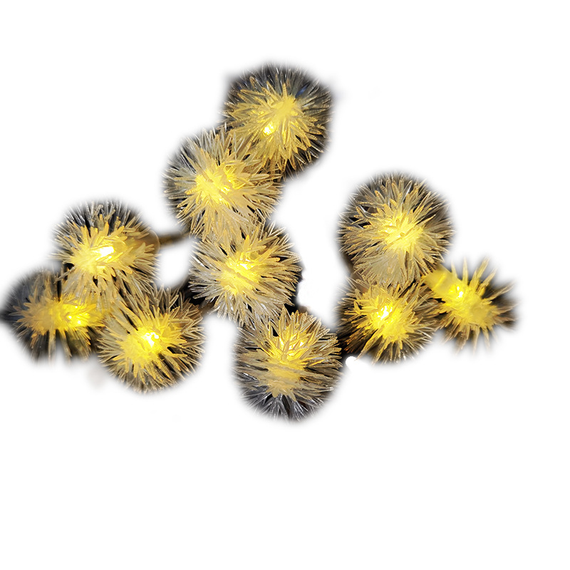 Firework Dandelion Shape Starburst Light with Remote 8 Modes Hanging String Light LED Waterproof Fairy Firework Light for Xmas