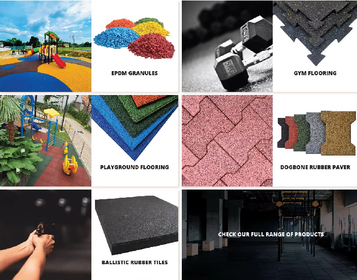 Durable Multi-Colour Selection EPDM Rubber Granules with Long-Lasting Elastic for Playground Flooring