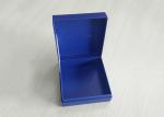 Blue Paperboard Watch Book Shaped Box Glossy Lamination Boxes Lightweight