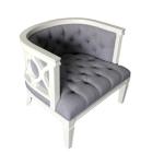 Classic Party Wedding Event Furniture Rental Single Fabric Chesterfield Sofa