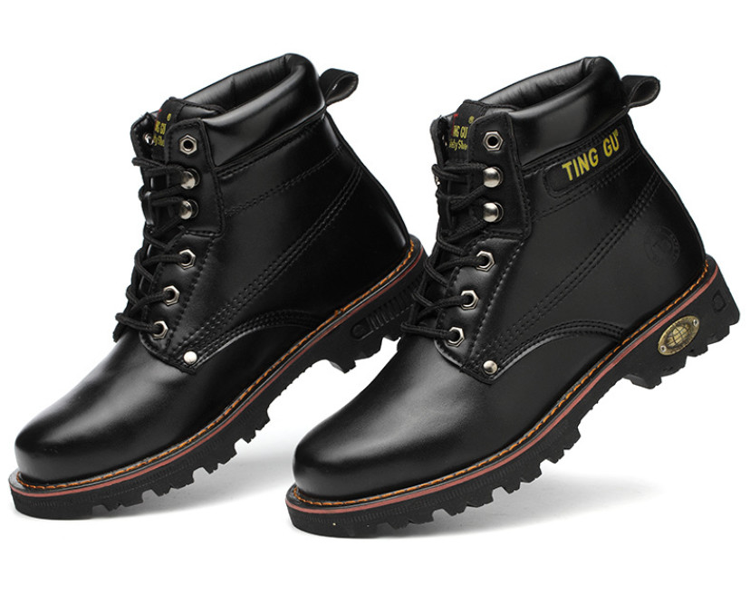 Construction Workers Safety Shoes Anti Smashing And Anti Stab Boots High Top British Martin Boots