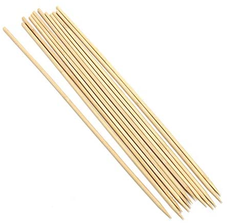 Heavy Duty 91.4cm Cyan BBQ OD5 Bamboo Wooden Barbecue Skewers