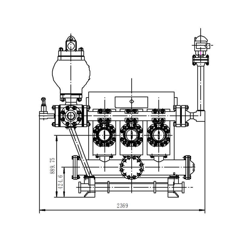 API 7K F500 Compact Drilling Mud Pump 500 Horse Power