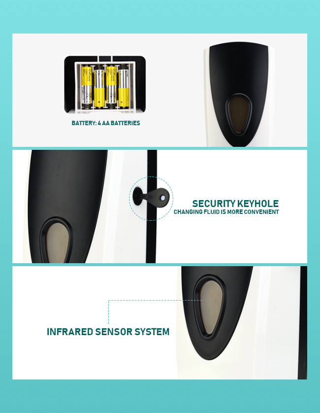 Refillable Wall Mounted Waterless Hand Sanitizer Dispenser