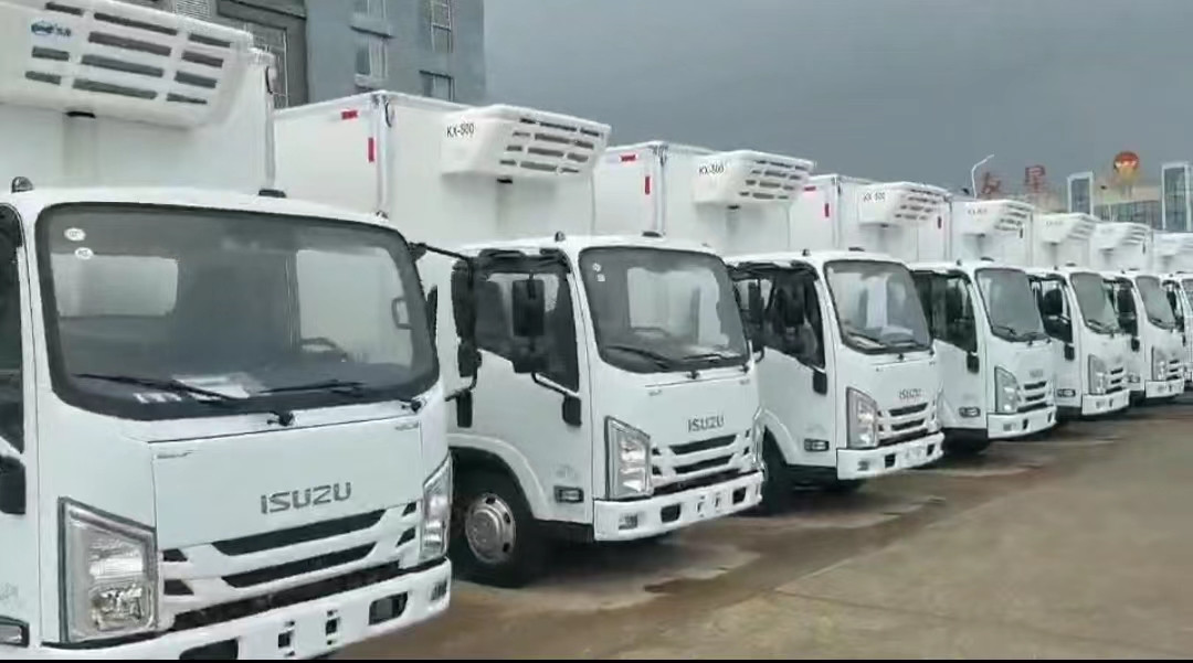 93KW 125HP Isuzu Refrigerated Van Diesel 4×2 Isuzu Freezer Truck