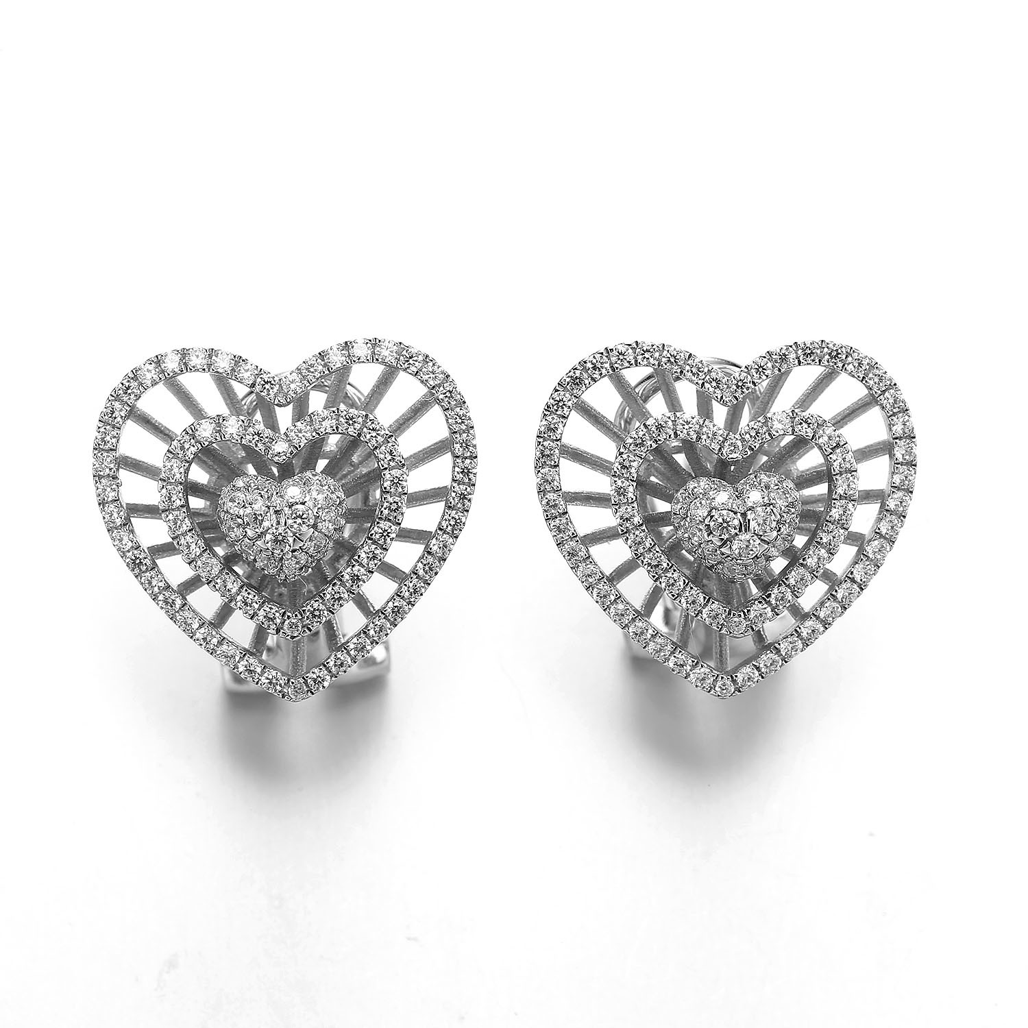 AAA CZ Silver 925 Jewelry Set 6.12g 925 Sterling Silver Earrings Set