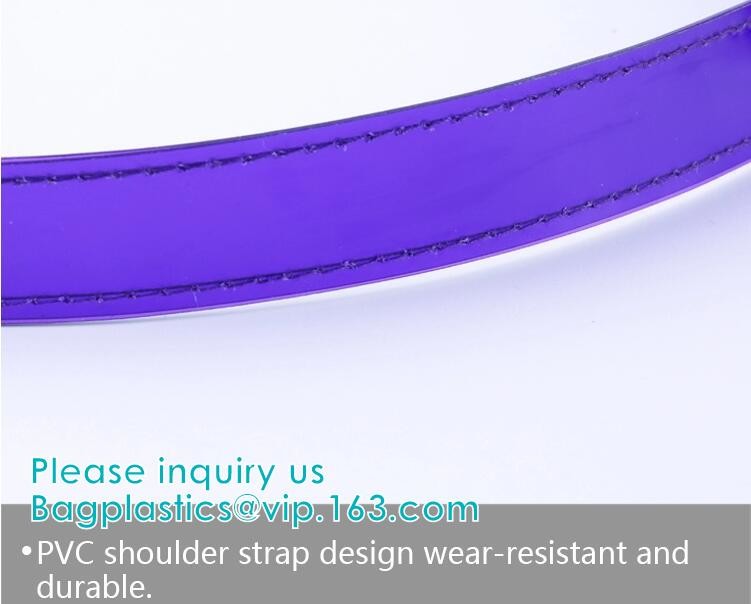 Backpack bag, Shoulder bag,Promotional Waterproof CosmetiClear Vinyl Bags With Handles Clear Makeup Set PVC Zipper Bag,