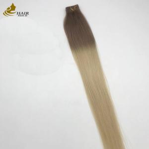 Quality Lightweight Ombre Copper Hair Extensions For Thinning Hair for sale