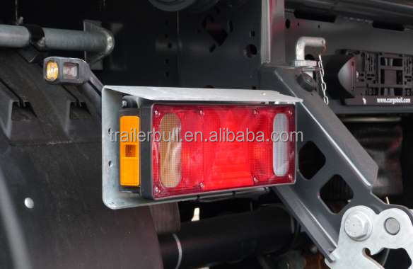 22 Cbm Rounded Tipper Semi Trailer For Sticky Sand Soil Construction Materials