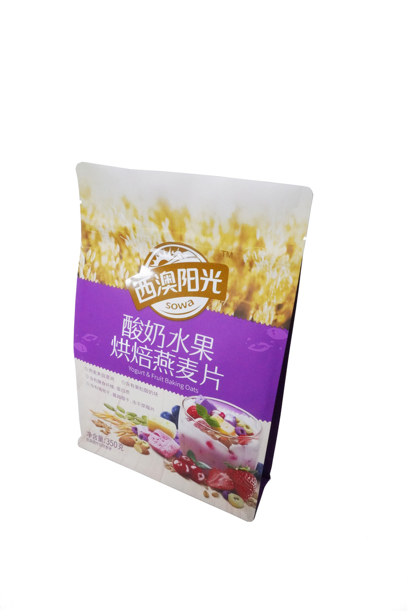 Food Packaging Heat Seal Pouch Packing Organic Oatmeal Packaging Bag