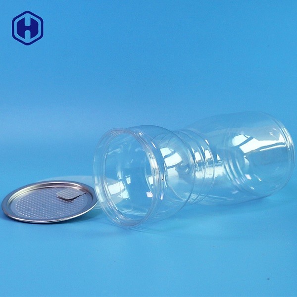 BPA Free Clear Plastic Cylinder Container Customized Capacity And Logo