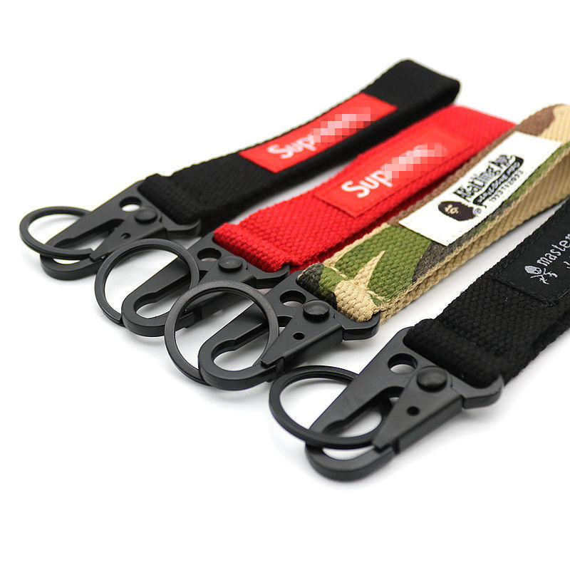 Custom Polyester Wrist Strap Keychain Lanyard Nylon Keyring Strap