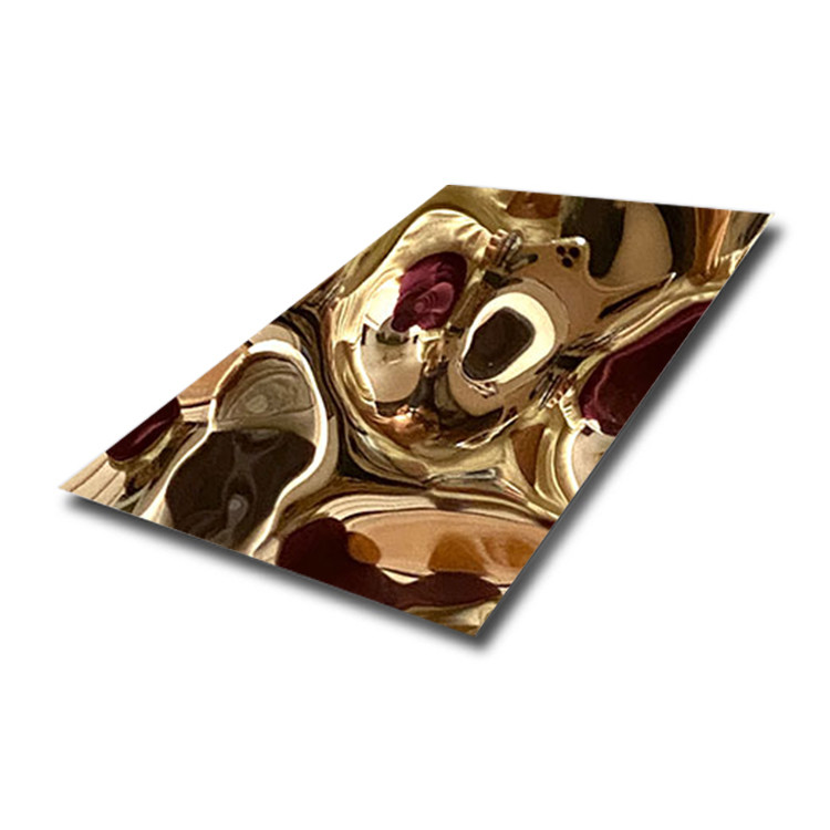 ASTM Decorative Stainless Steel Plate Wall Panel Corrugated Hammered Water Ripple Steel Sheet
