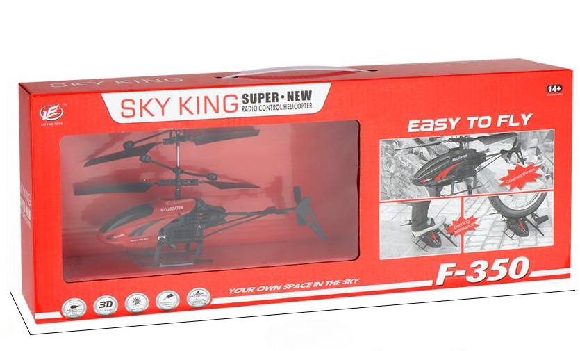 3D Flip Stunt Helicopter F350 Precision Control Toy Helicopter with Stable Flight Performance and 20MIN Charging Time