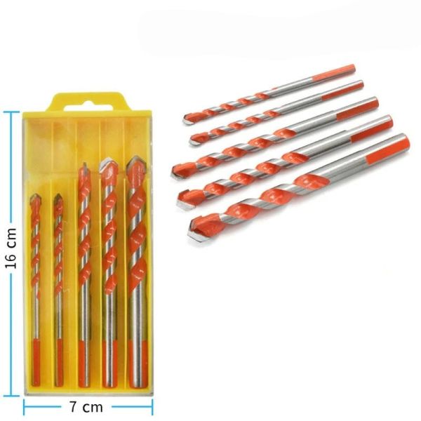 U Double Flute 6-12mm Masonry Core Drill Bits , Construction Drill Bits Set