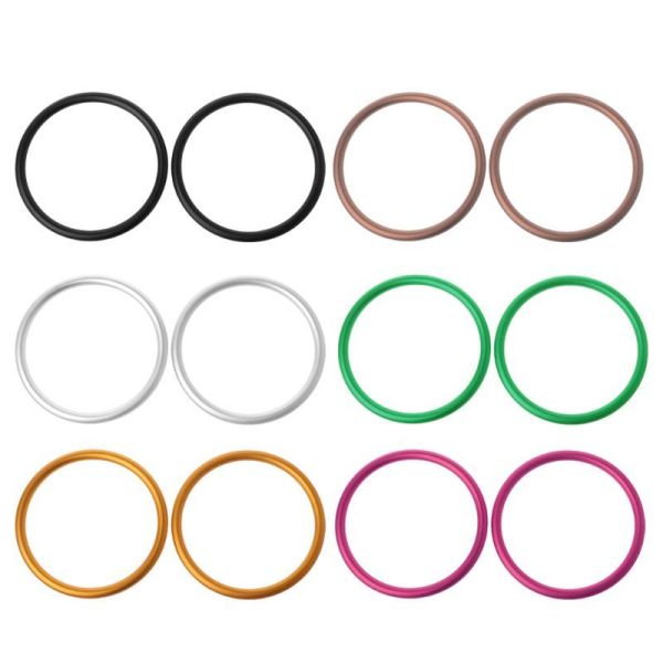 Matt Gold Anodizing Finish Aluminium Sling Rings Adjustable