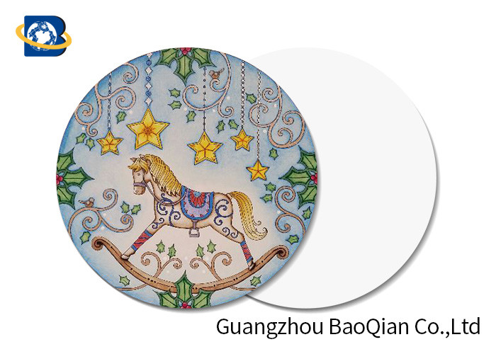 Whirligig Horse Pattern 3d Printing Business Cards Plsatic PET / PP Material