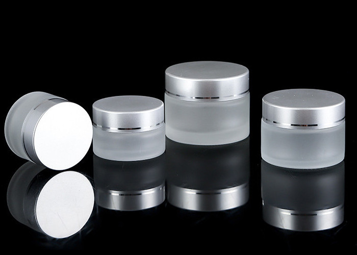 5g 10g 15g 20g 30g 50g Wide Mouth Matte Empty Facial Glass Cream Lotion Jar with White Black Gold Lid