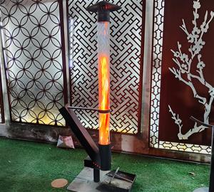 Quality Outdoor Freestanding Patio Heater Portable Modern Wood Pellet Stoves 140cm for sale