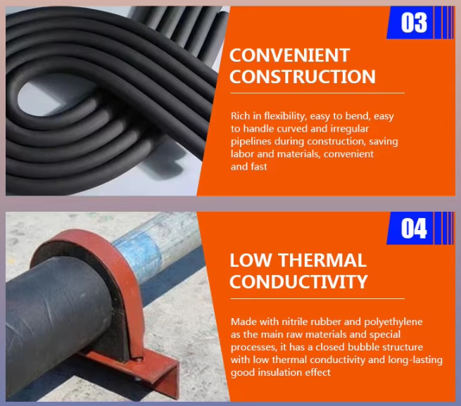 B1 B2 Rubber Foam Board Roll Pipe Insulation With Aluminum Foil