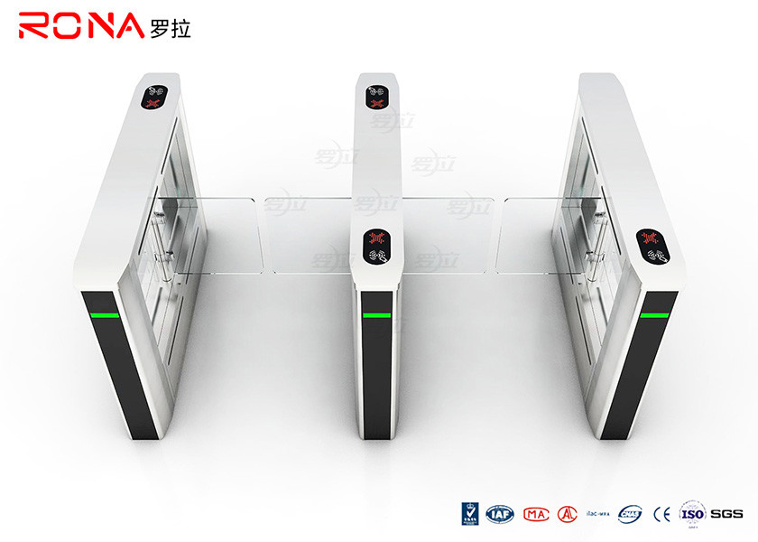 Office Building RFID Swing Gate Turnstile Glass Gate For Access Control System