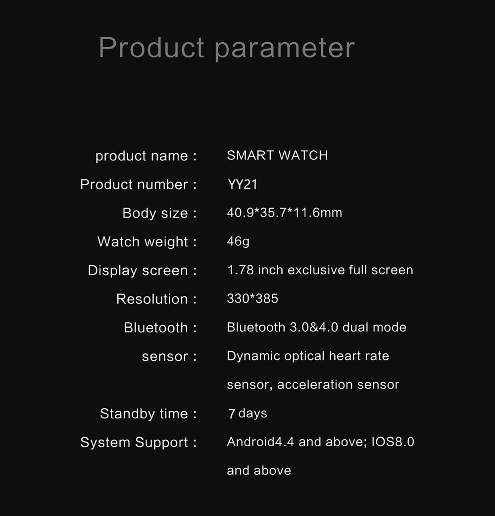 2021 Original IWO YY21 Smart Watch Call 44mm Fitness Tracker Heart Rate Monitor Blood Pressure SmartWatch IOS Android P