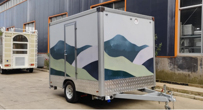 Mobile Toilet Trailer Manufacturer Luxury Portable Restrooms 2 toilets Customized Toilet Trailer 9