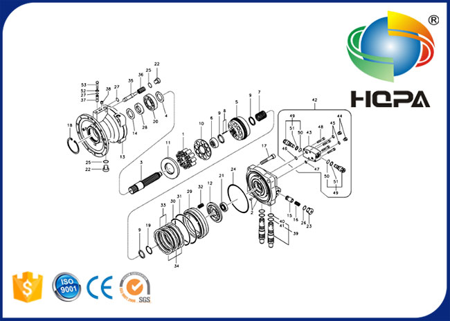 EC240 EC240B EC240BLC Hydraulic Motor Seal Kits VOE14509253 VOE14556029