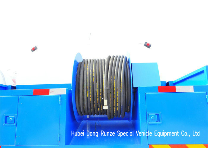 King Run High Pressure Sewer Jetter Truck For Sewer Drain Cleaning 4x2 / 4x4
