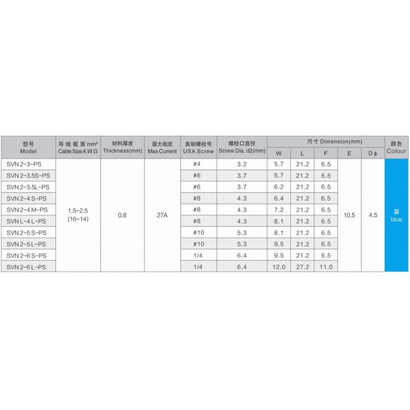 Customized Svn3.5 Spade Fork Cable Terminal Spade Terminal Connector Heat Shrink Crimp Terminals