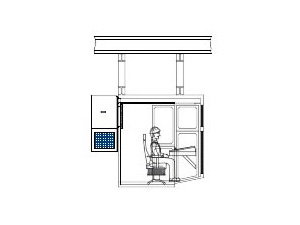 Crane Cab Air Conditioning Unit high temperature EOT cabinet air conditioner