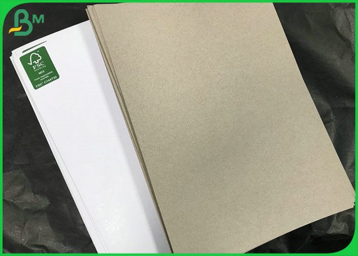 Recycled Pulp White Surface Brown back board 230g 300g Duplex Packaging Paper