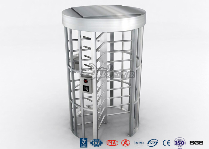 RFID Flexible Pedestrian Turnstile Gate , High Security Turnstile Heavy Duty Steel Frame