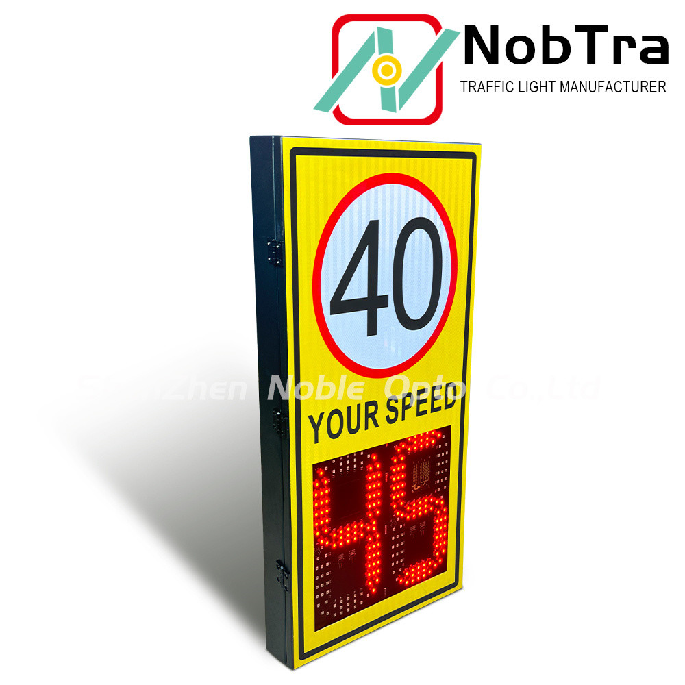 Solar Powered LED Speed Sign with Integrated Radar Detector