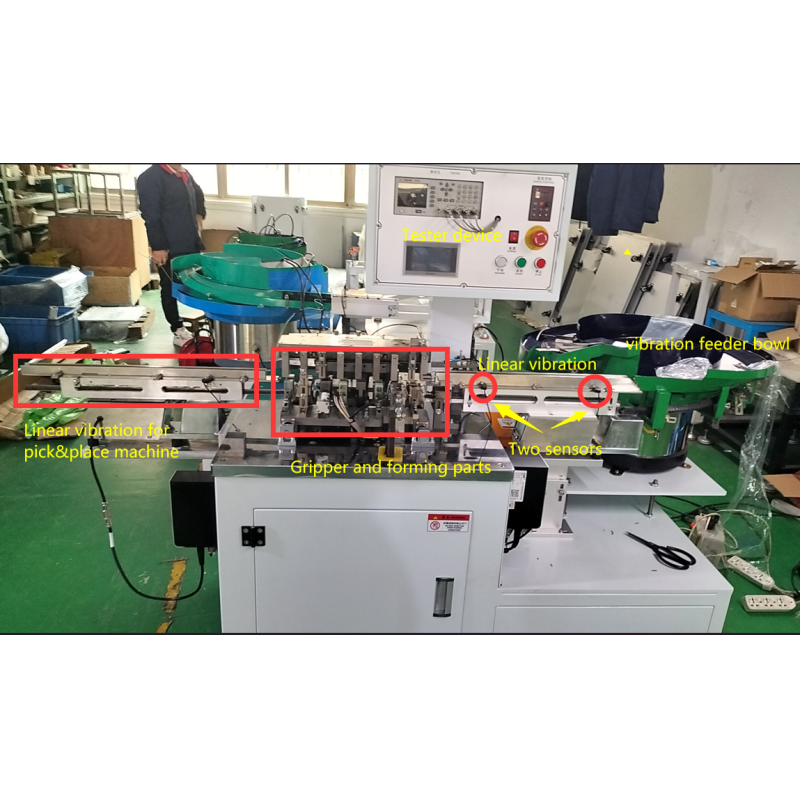 Customized RS-901AW Automatic Polarity Detection E-capacitor Lead Cutting Machine For Pick&Place Machine