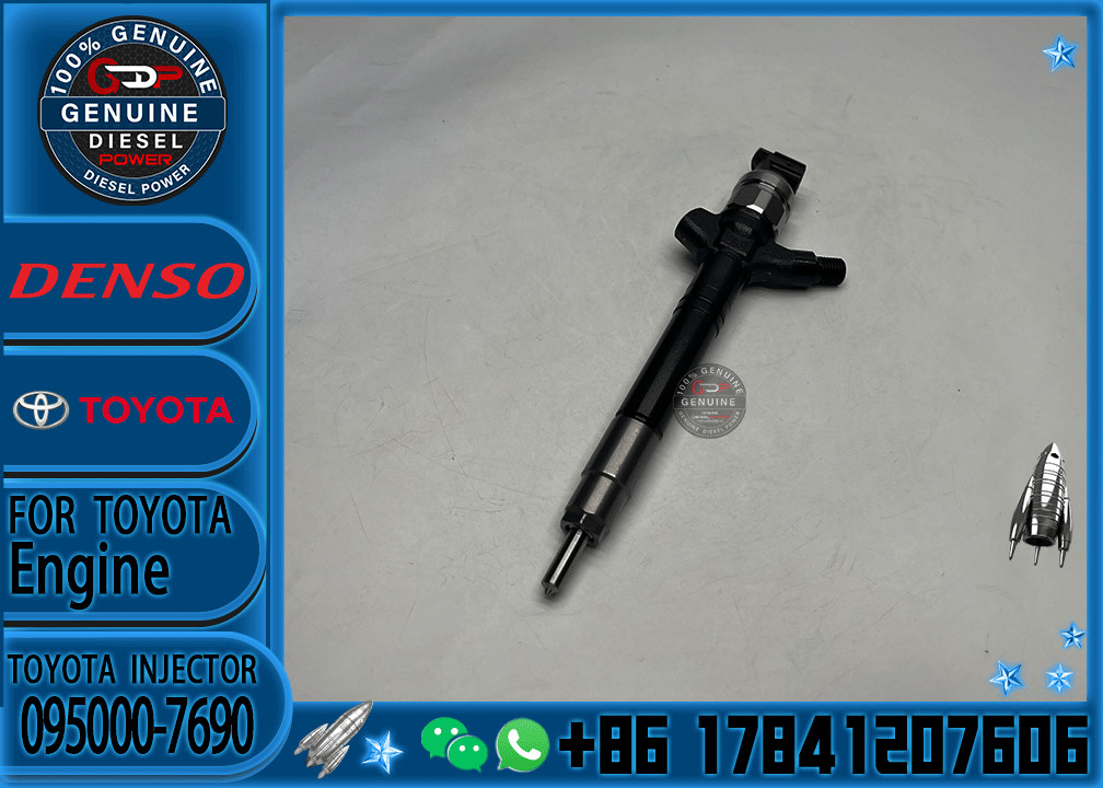 High Performance Fuel Injector 095000-7690 Common Rail Injector 23670-09270 for TOYOTA